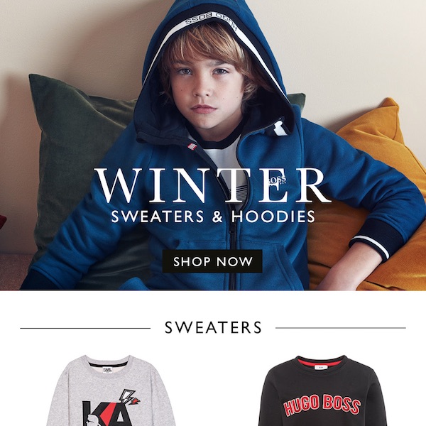 NICKI'S Winter 2017 Boys' Sweater & Hoodies