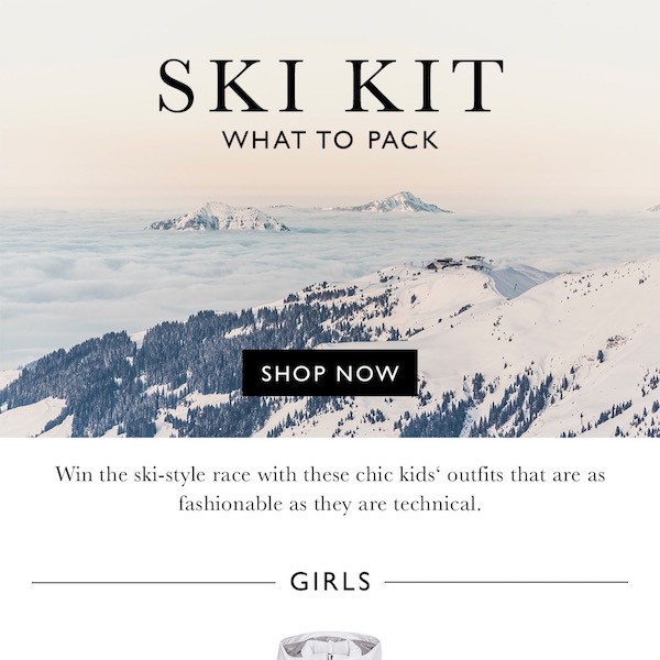 What To Pack // Kids' Ski Kit for Winter 2017