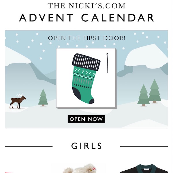 NICKI'S.com Holiday 2017 Advent Calendar