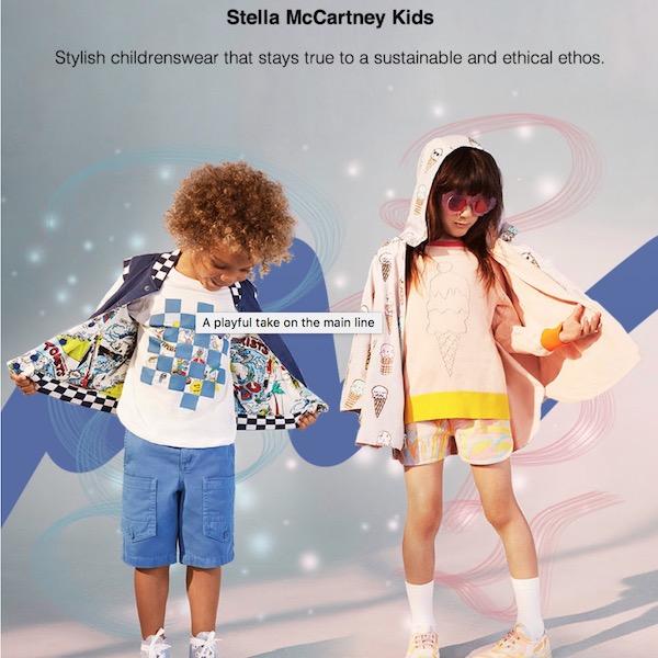 Stella McCartney Kids Spring 2018 Collection at Luisa Via Roma